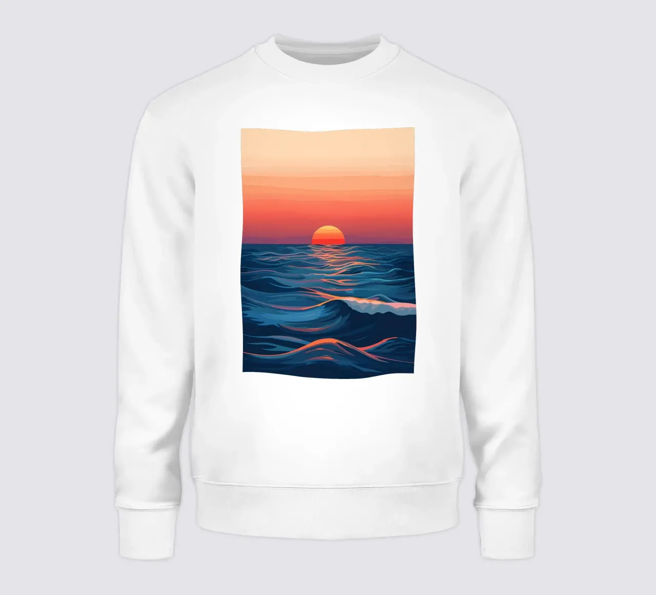 Tramonto sull'oceano felpa da Bartosz Powalka
