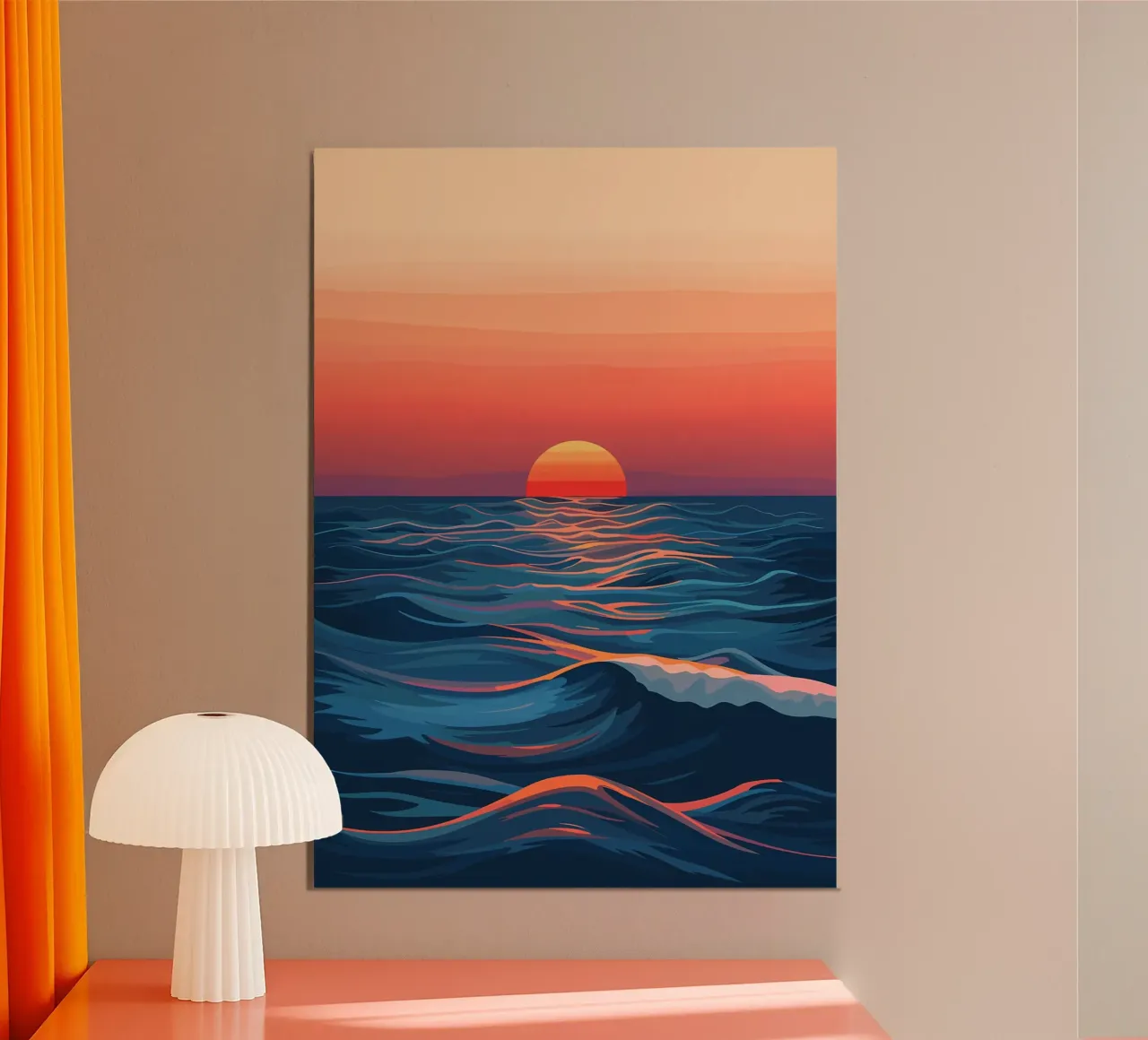 Sunset over the Ocean forex plate by Bartosz Powalka