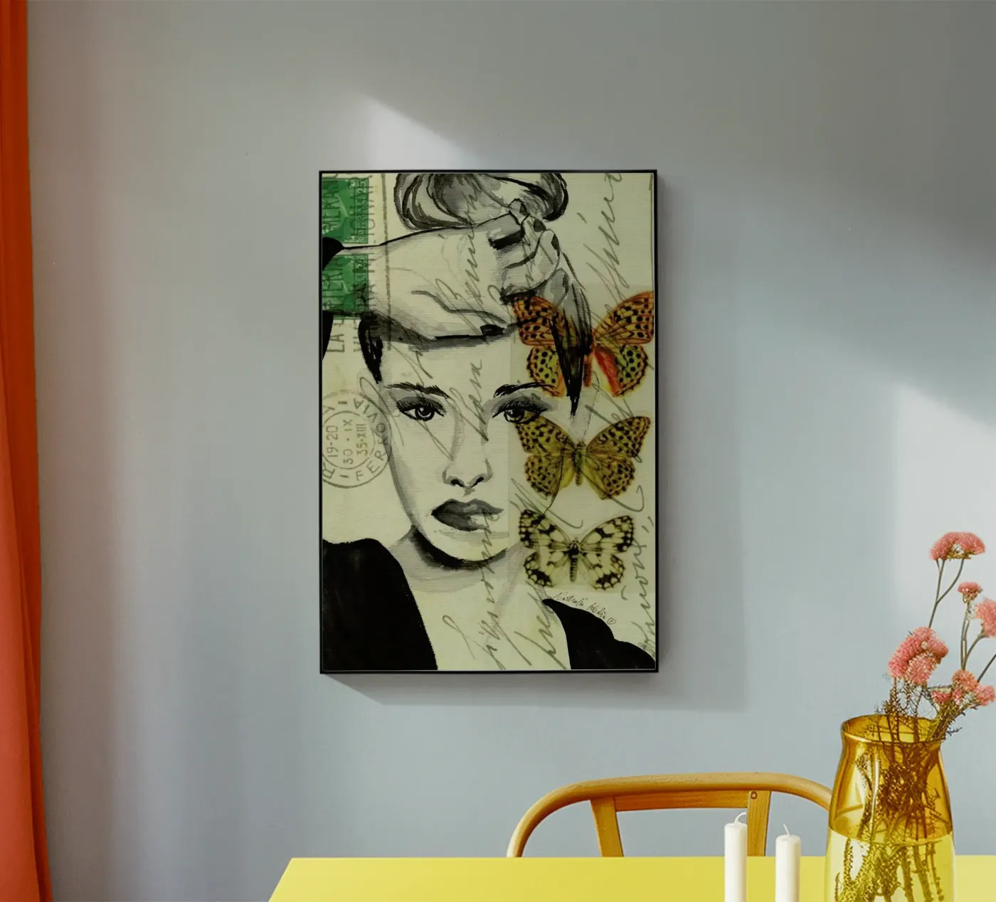 Thinking acryl van Nathys_illustration