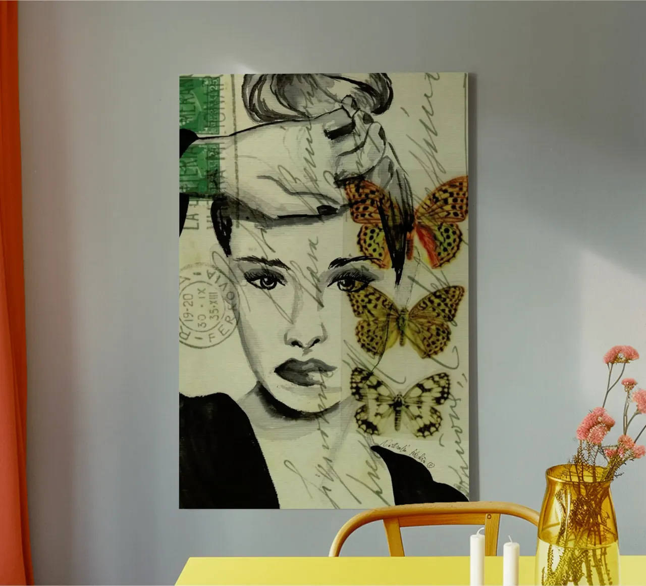 Thinking tela da Nathys_illustration