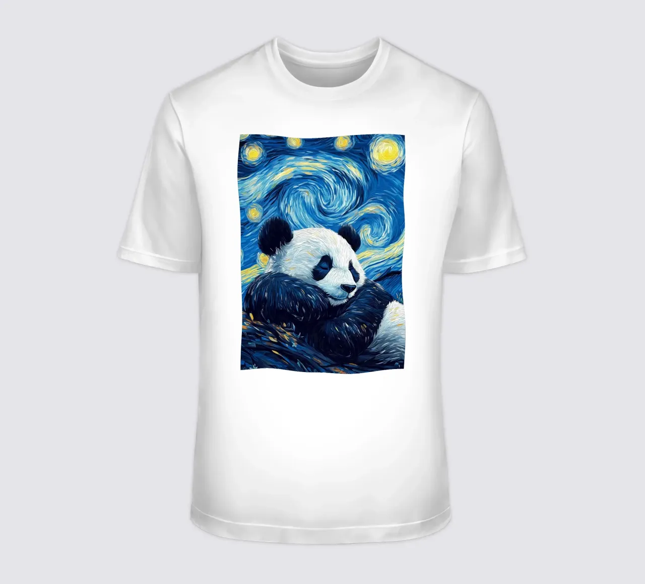 Panda Notte stellata t-shirt da Adrian Patel