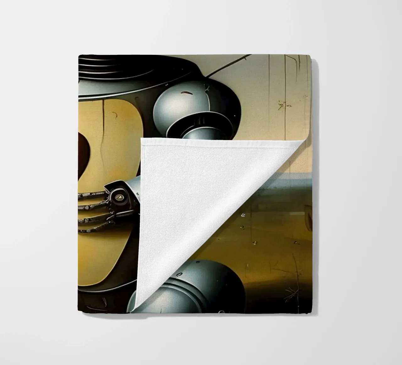 Robot con un cuore_1 telo mare da Pink- und LoveArt by LK