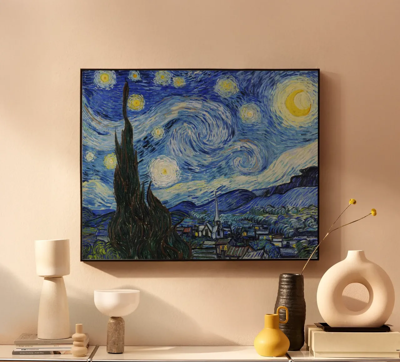 La notte stellata di Vincent van Gogh alluminio dibond da Van Gogh Prints