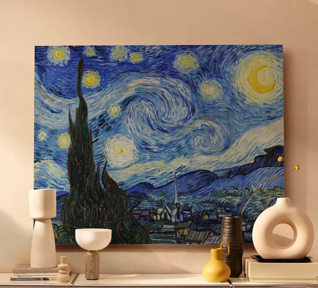 La notte stellata di Vincent van Gogh alluminio dibond da Van Gogh Prints