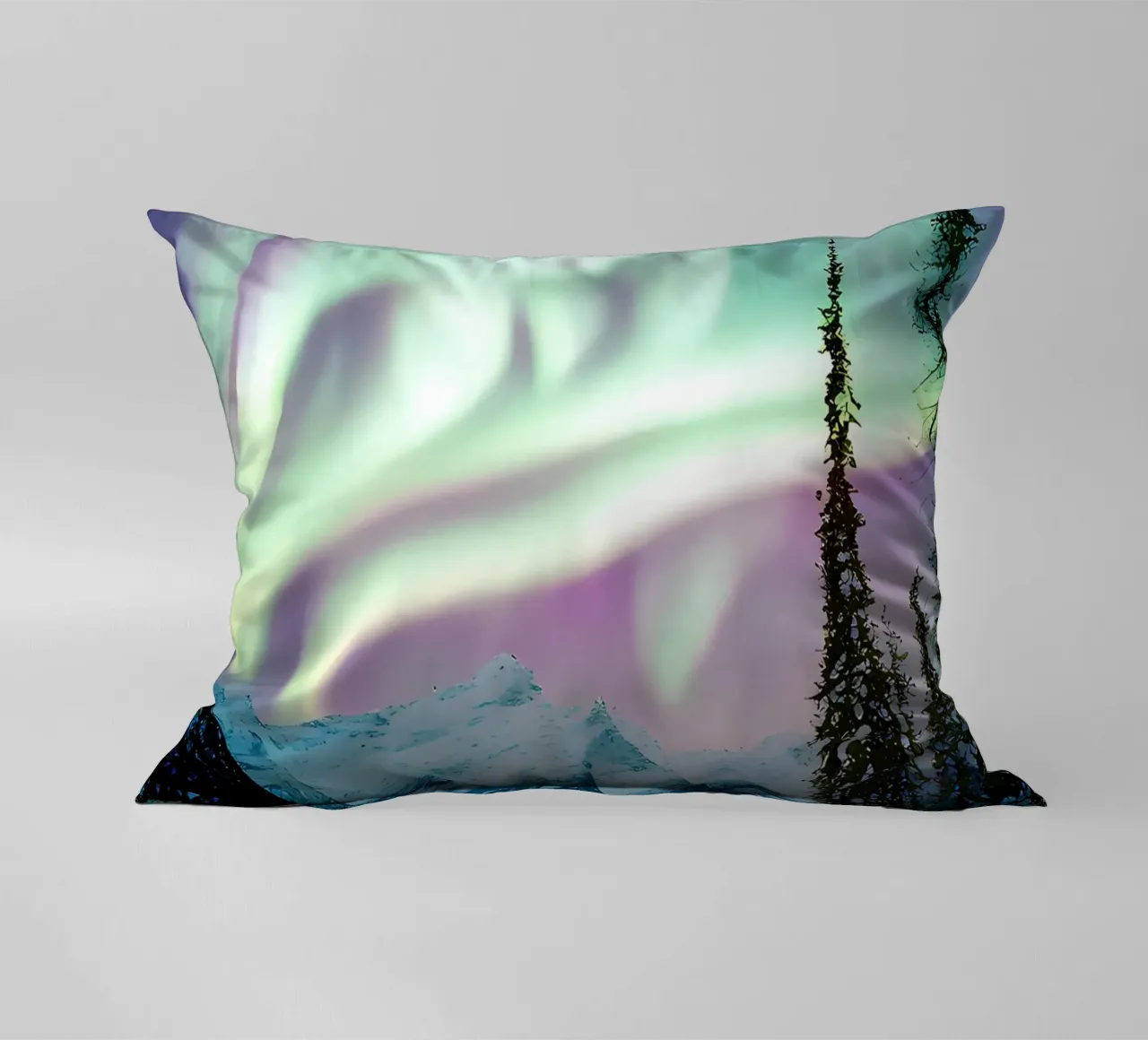 L'aurora boreale invernale cuscino da Matthew Katz