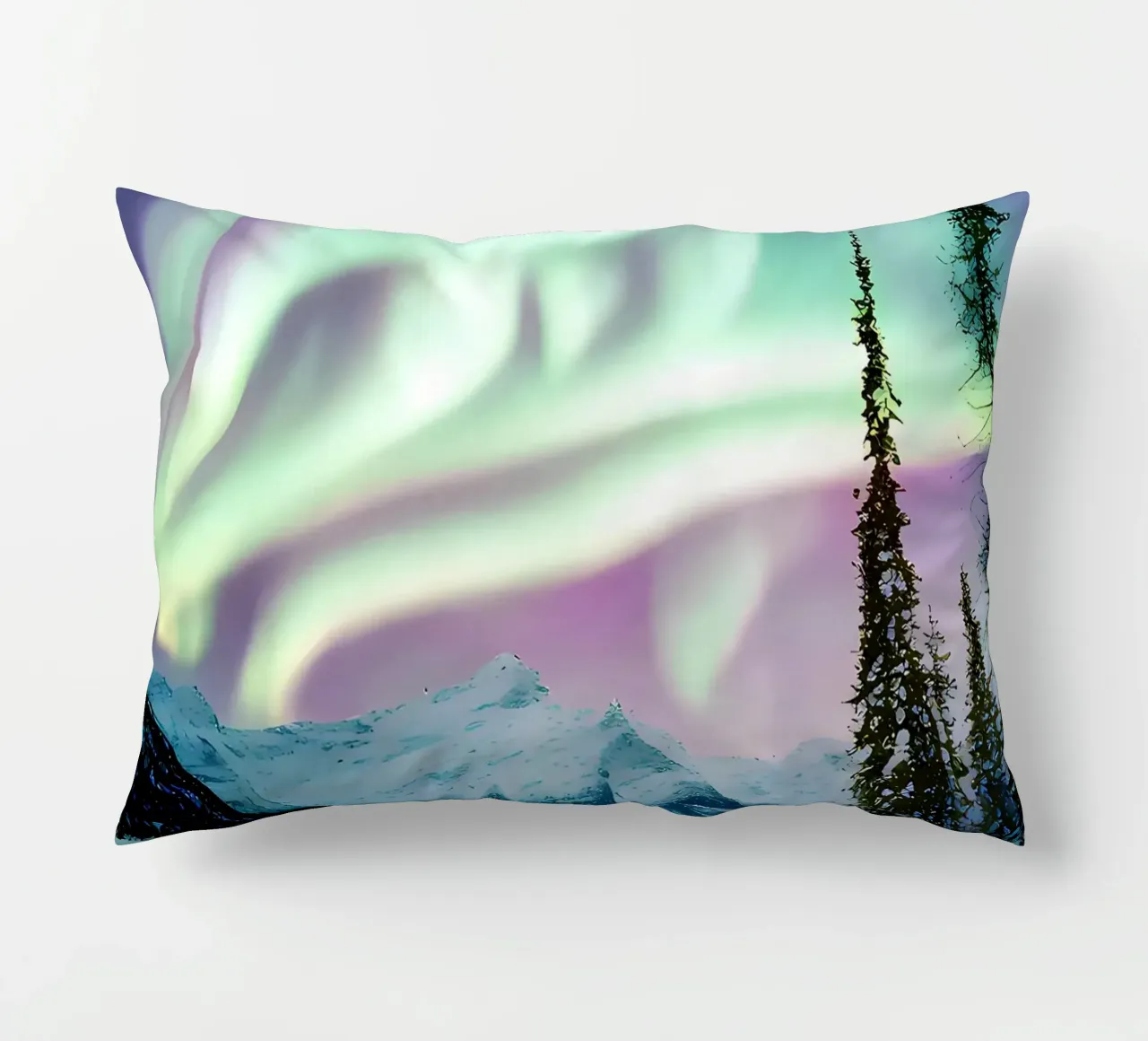 L'aurora boreale invernale cuscino da Matthew Katz