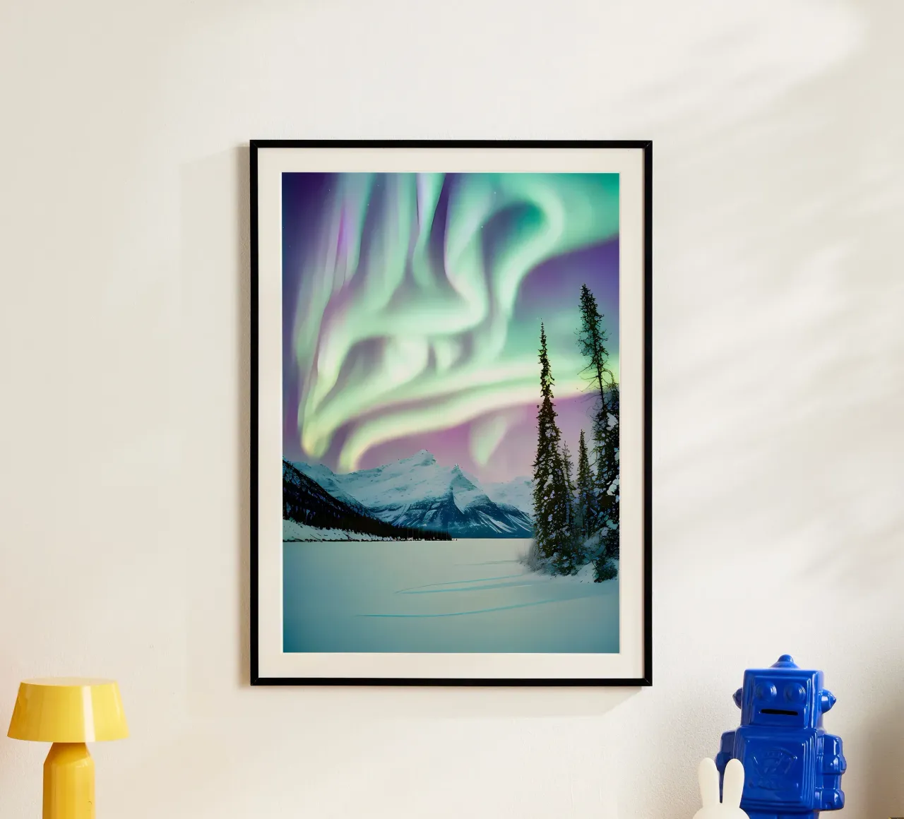 L'aurora boreale invernale carta hahnemühle da Matthew Katz