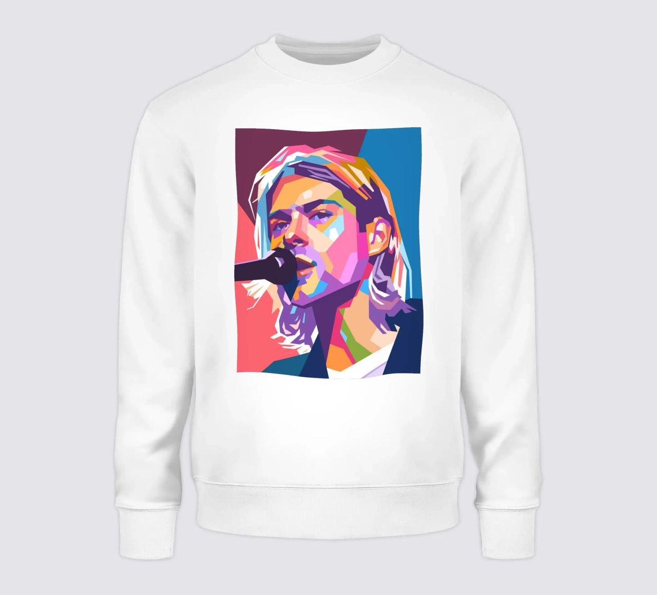 Kurt Cobain Nirvana pop art felpa da Hantamrata