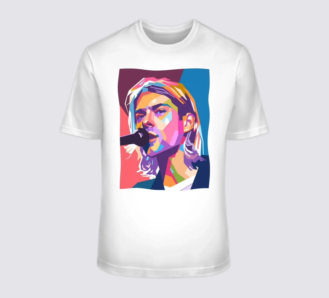 Kurt Cobain Nirvana pop art t-shirt da Hantamrata