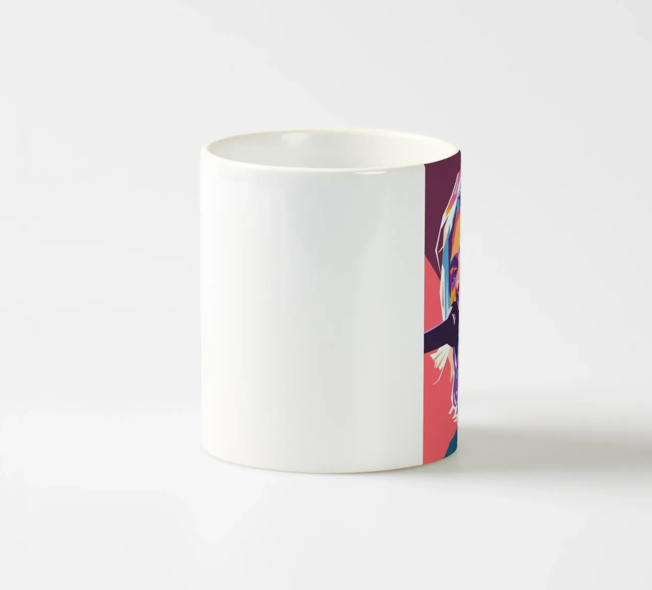 Kurt Cobain Nirvana Pop-Art Keramik Tasse von Hantamrata