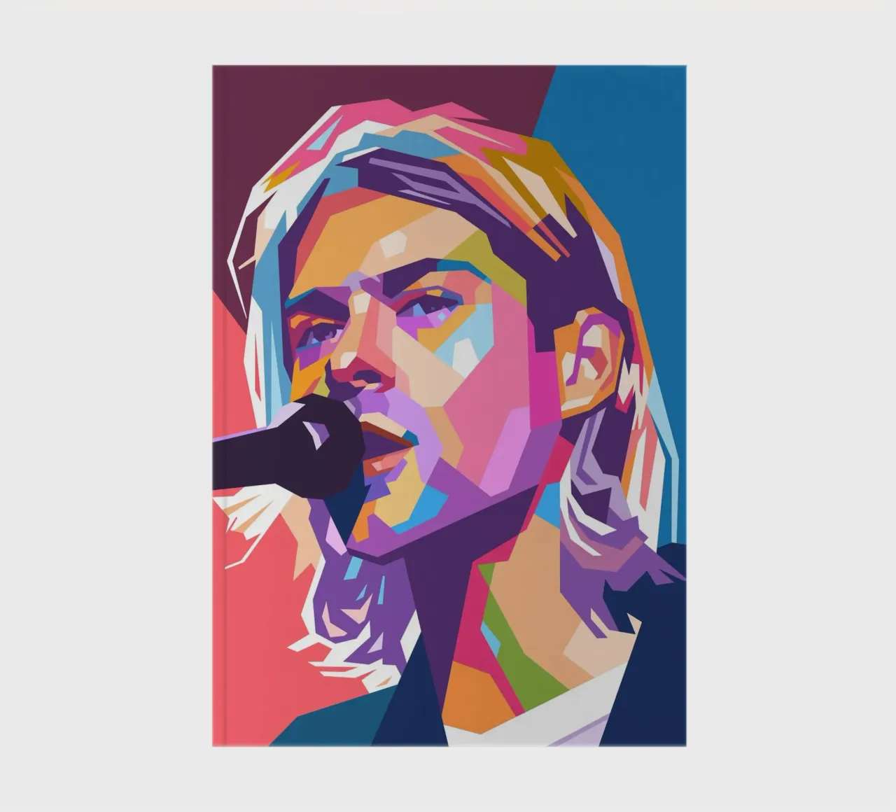 Kurt Cobain Nirvana pop art notebook by Hantamrata