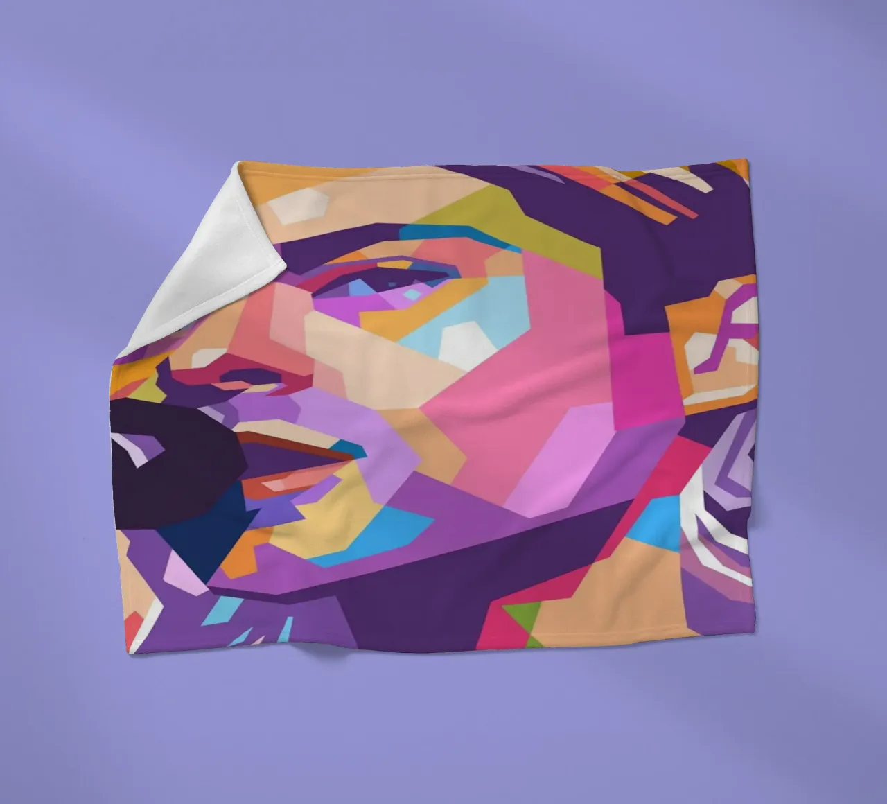 Kurt Cobain Nirvana pop art coperta in pile da Hantamrata