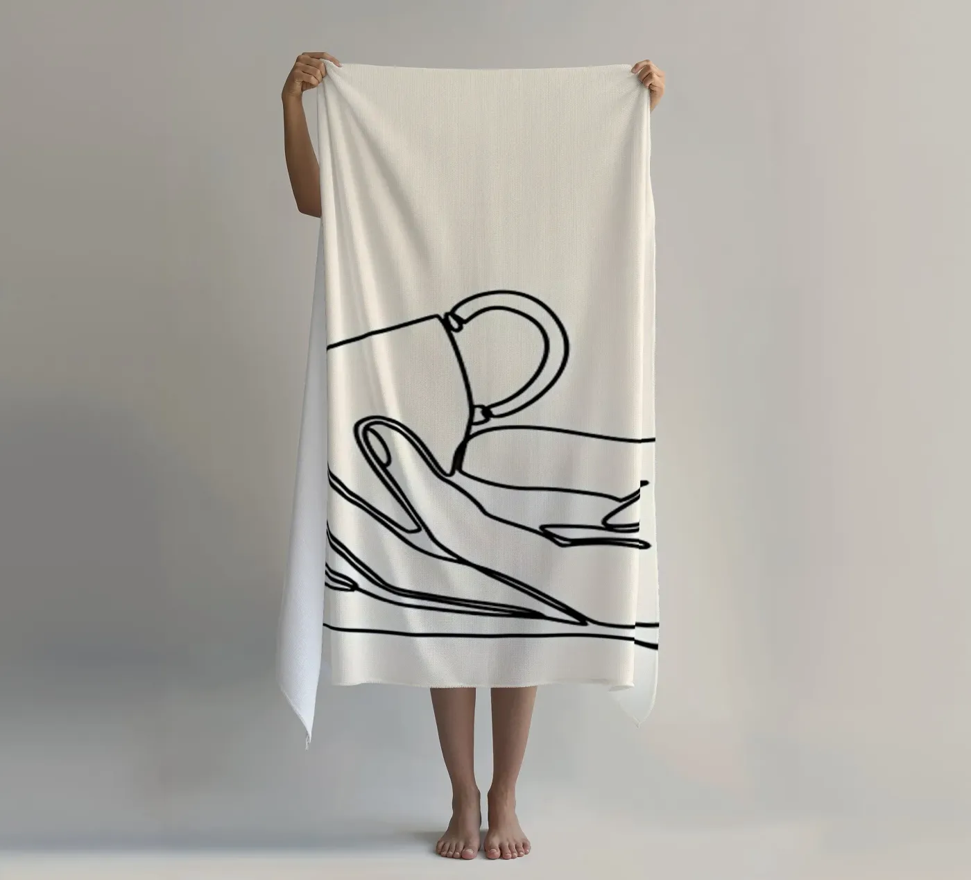 coffee strandhanddoek van Aiden Garcia