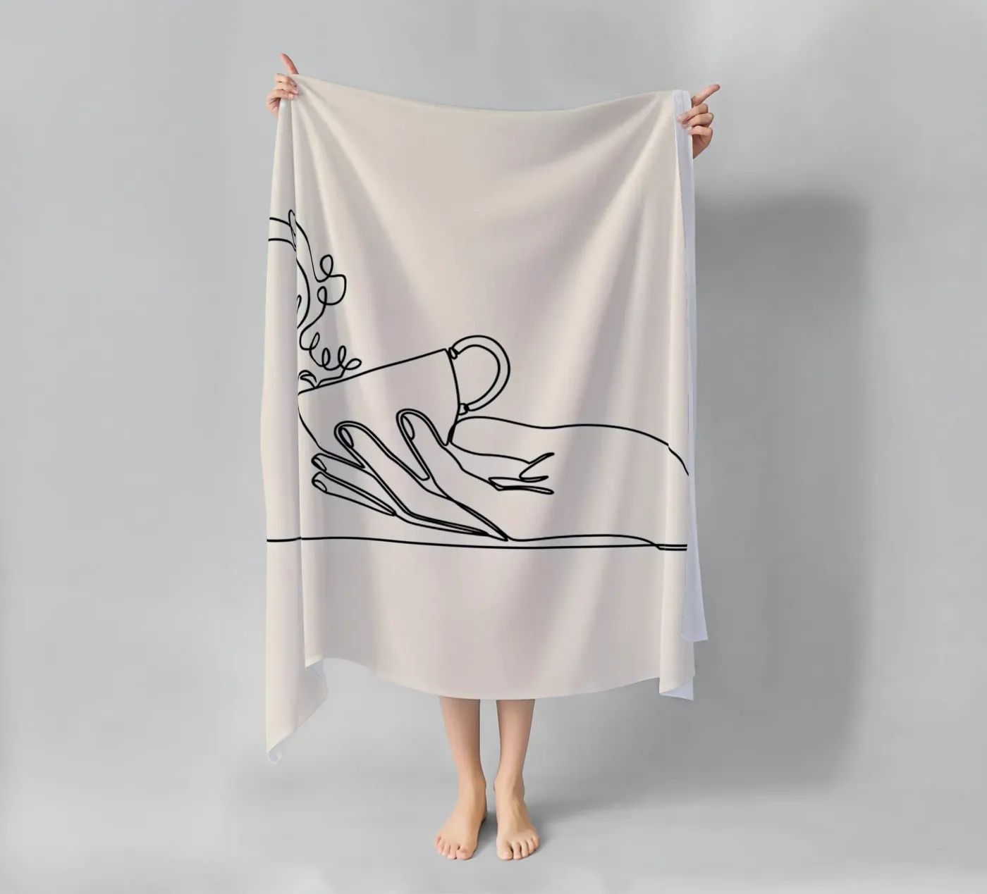 coffee strandhanddoek van Aiden Garcia