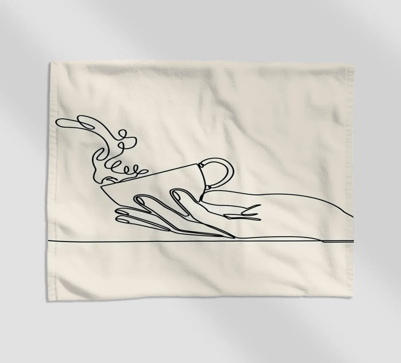 coffee beach towel by Aiden Garcia