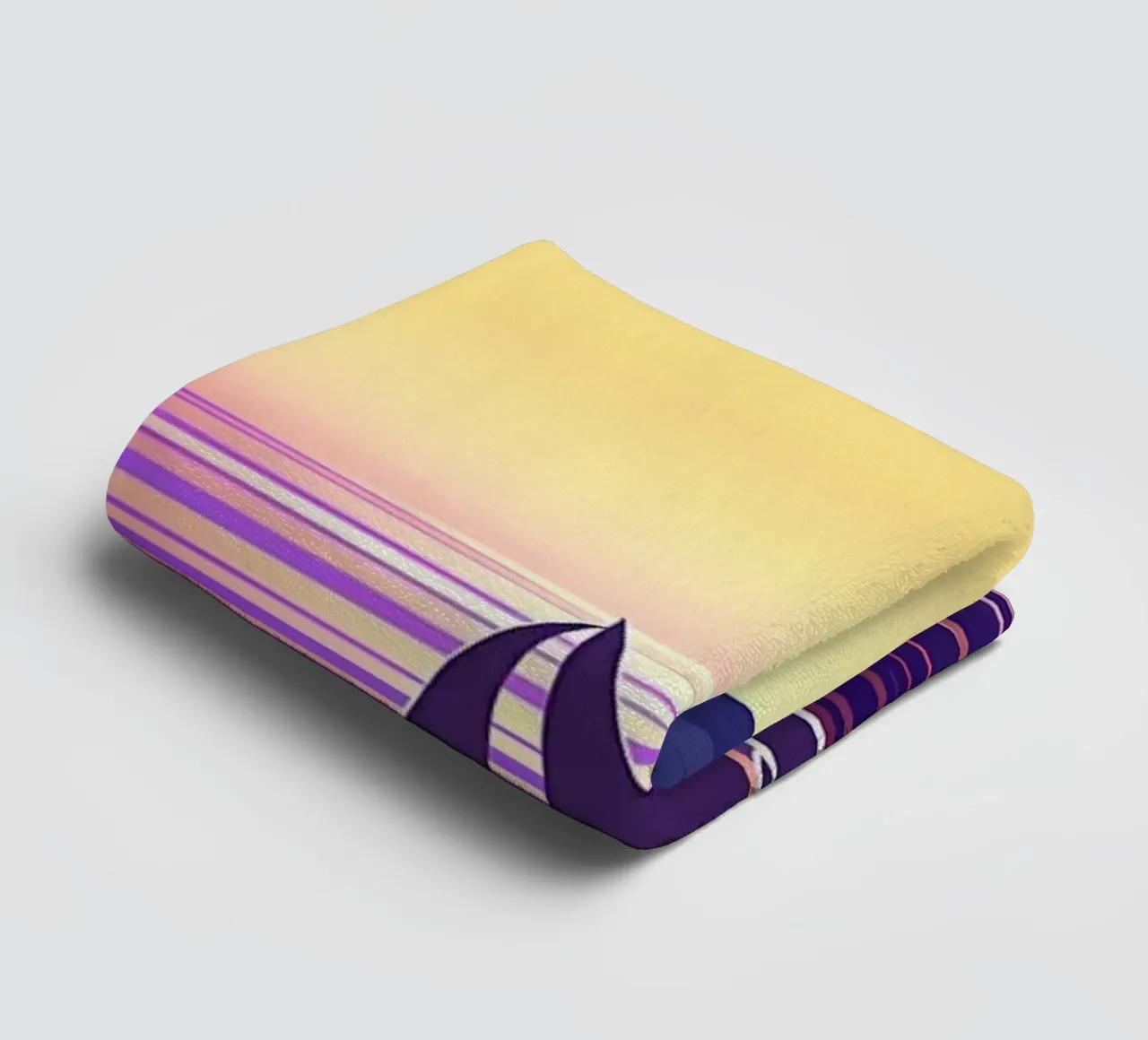 Sail Boat Ocean View towel by Bartosz Powalka