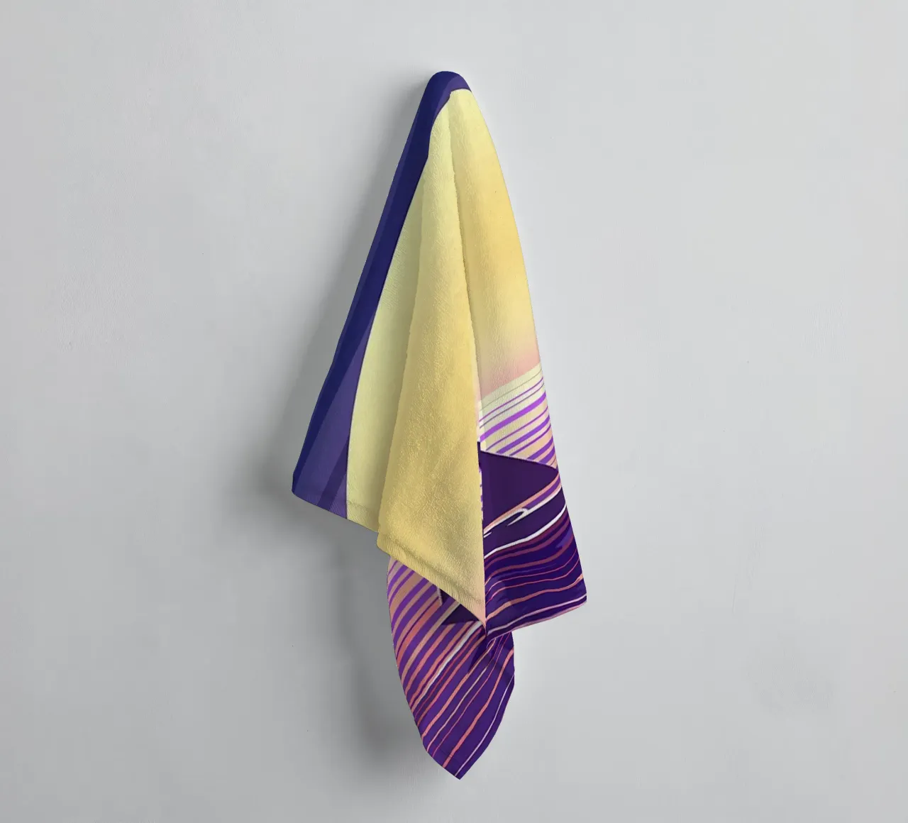 Sail Boat Ocean View towel by Bartosz Powalka