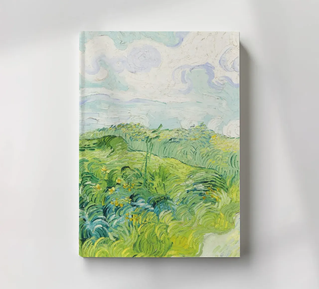 Green Wheat Fields, Auvers by Vincent van Gogh notebook by Van Gogh Prints