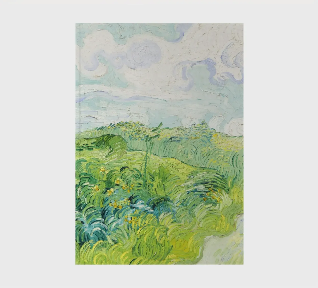 Green Wheat Fields, Auvers by Vincent van Gogh notebook by Van Gogh Prints