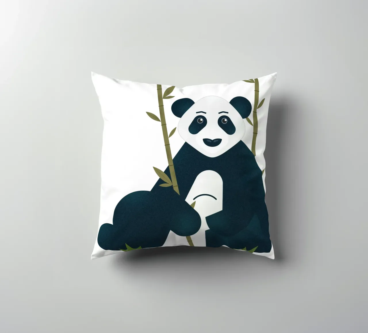 Blu - Il panda stoico cuscino da 2fevrierArtStudio