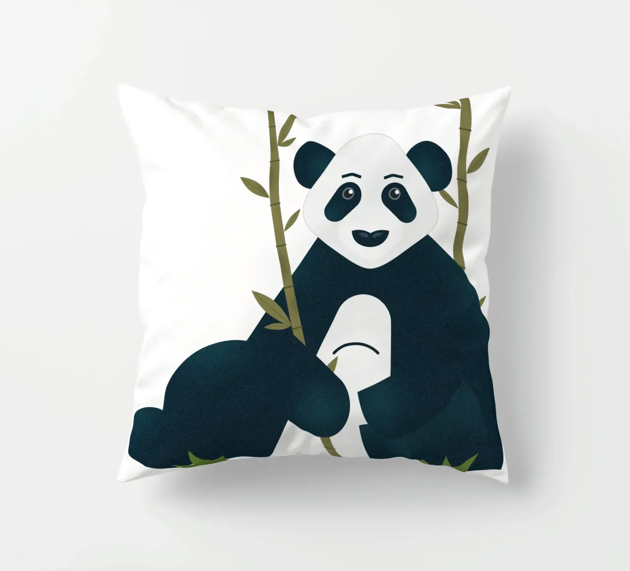 Blu - Il panda stoico cuscino da 2fevrierArtStudio