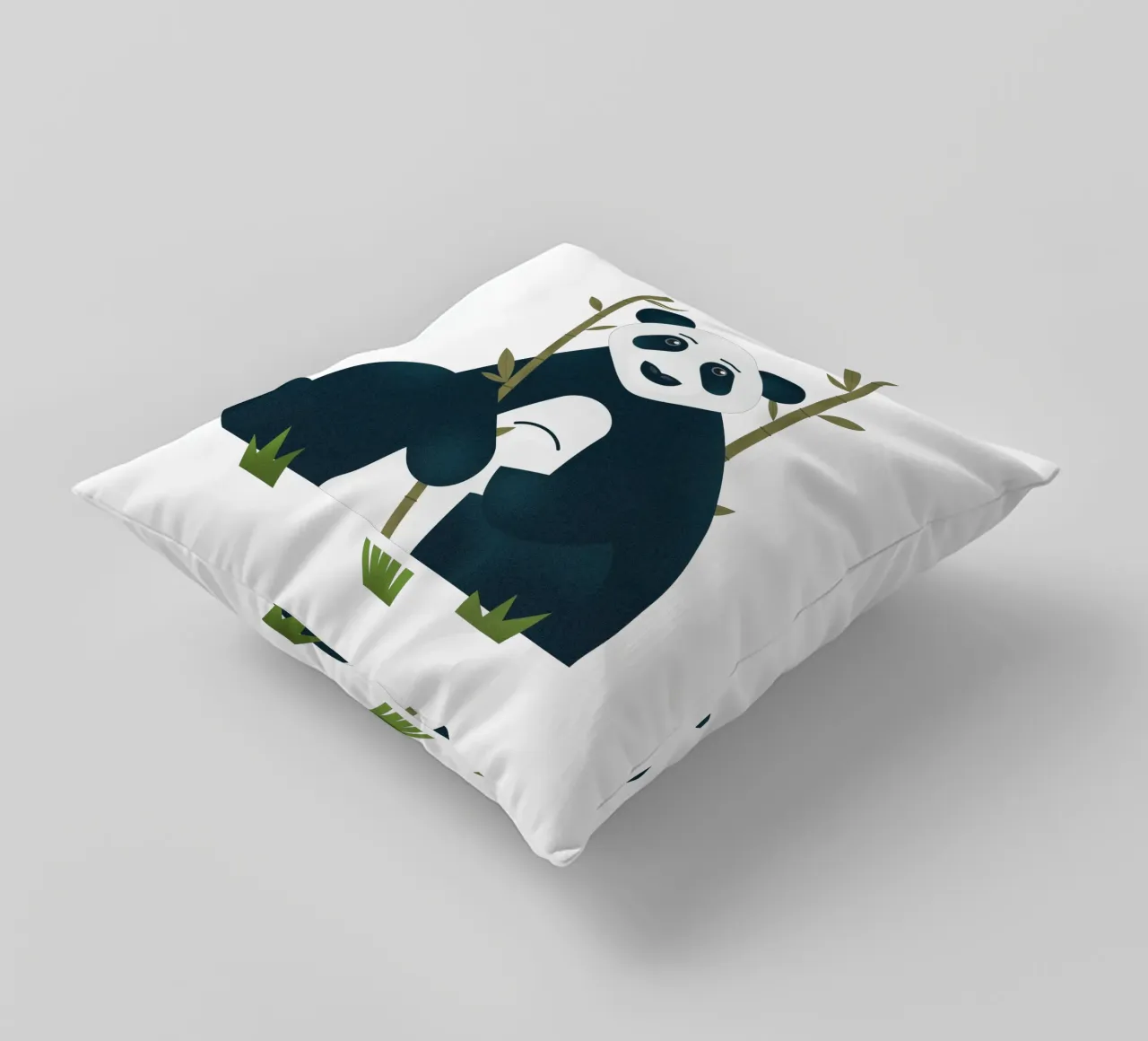 Blu - Il panda stoico cuscino da 2fevrierArtStudio