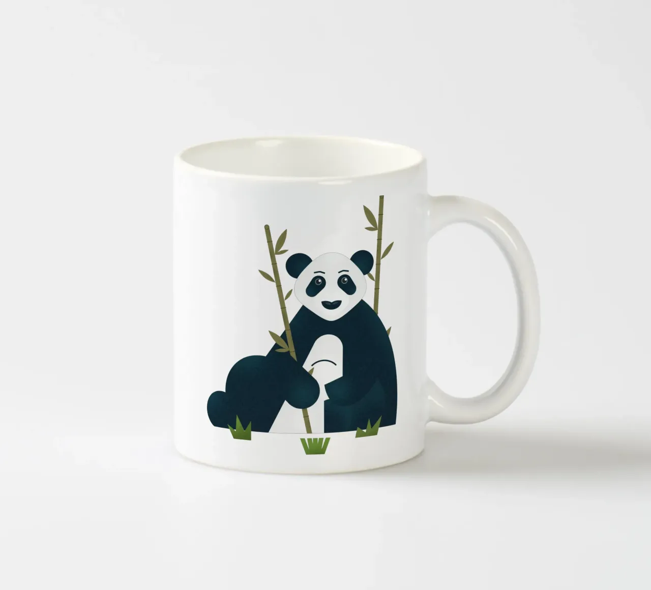 Blu - Il panda stoico tazza in ceramica da 2fevrierArtStudio