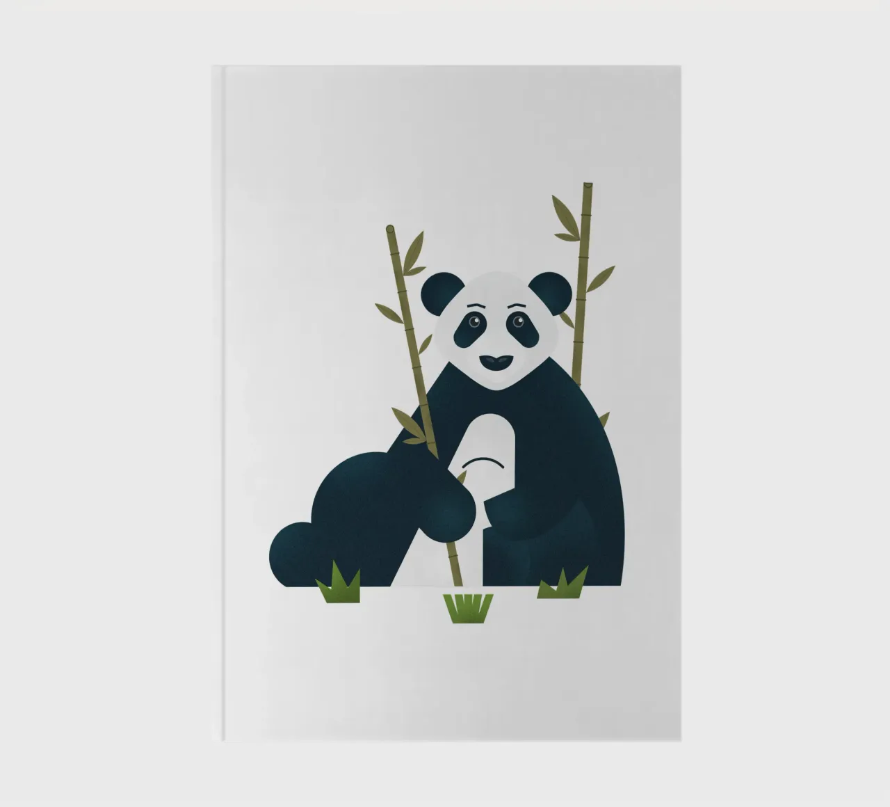 Blue - The Stoic Panda notebook by 2fevrierArtStudio