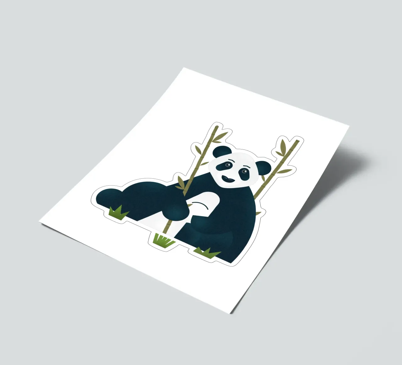 Blue - The Stoic Panda sticker sheet by 2fevrierArtStudio