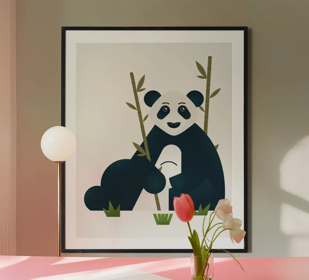 Blu - Il panda stoico carta hahnemühle da 2fevrierArtStudio