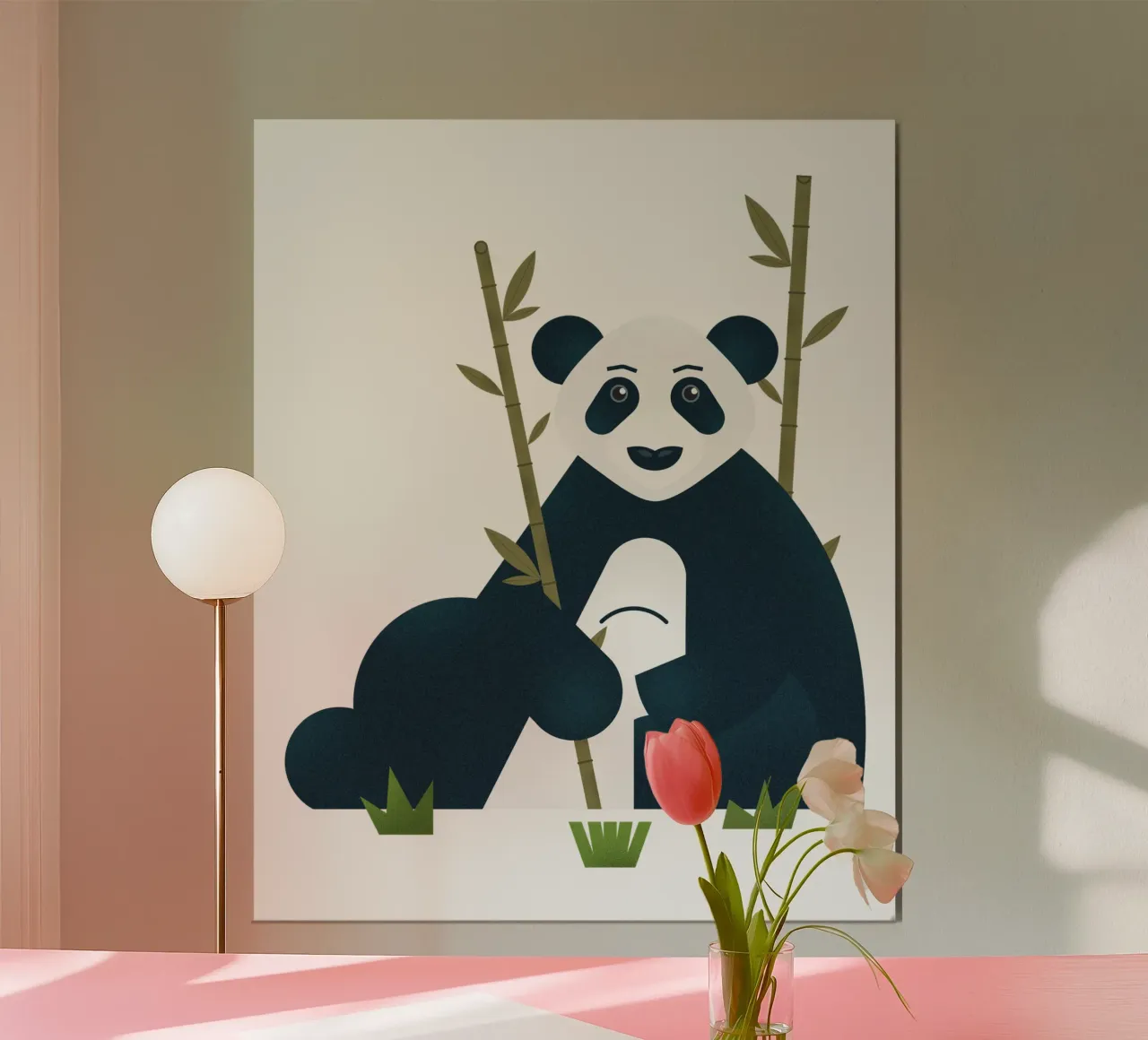 Blu - Il panda stoico carta hahnemühle da 2fevrierArtStudio