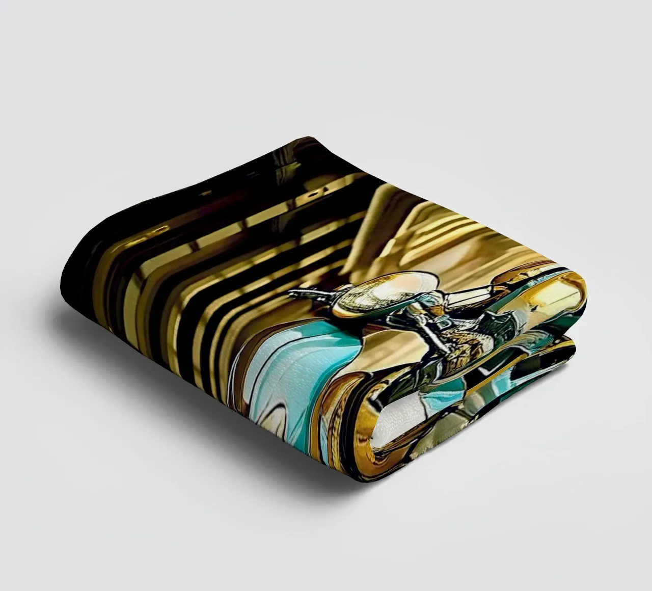 ROBOT EN SCOOTER BLEU. Doré asciugamano da bagno da Thierry vobmann photography