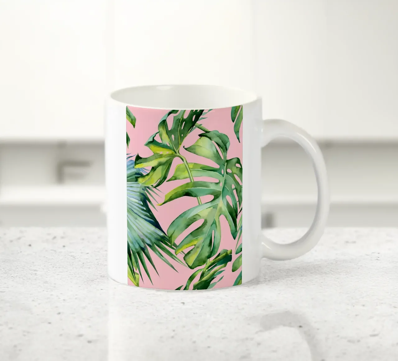 Acquerello rosa Trop 05 tazza in ceramica da Nicholas Campbell