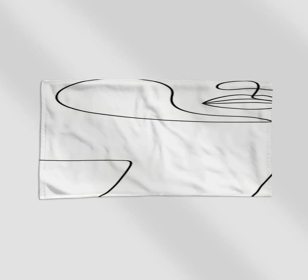 Woman holds coffee cup beach towel by Aiden Garcia