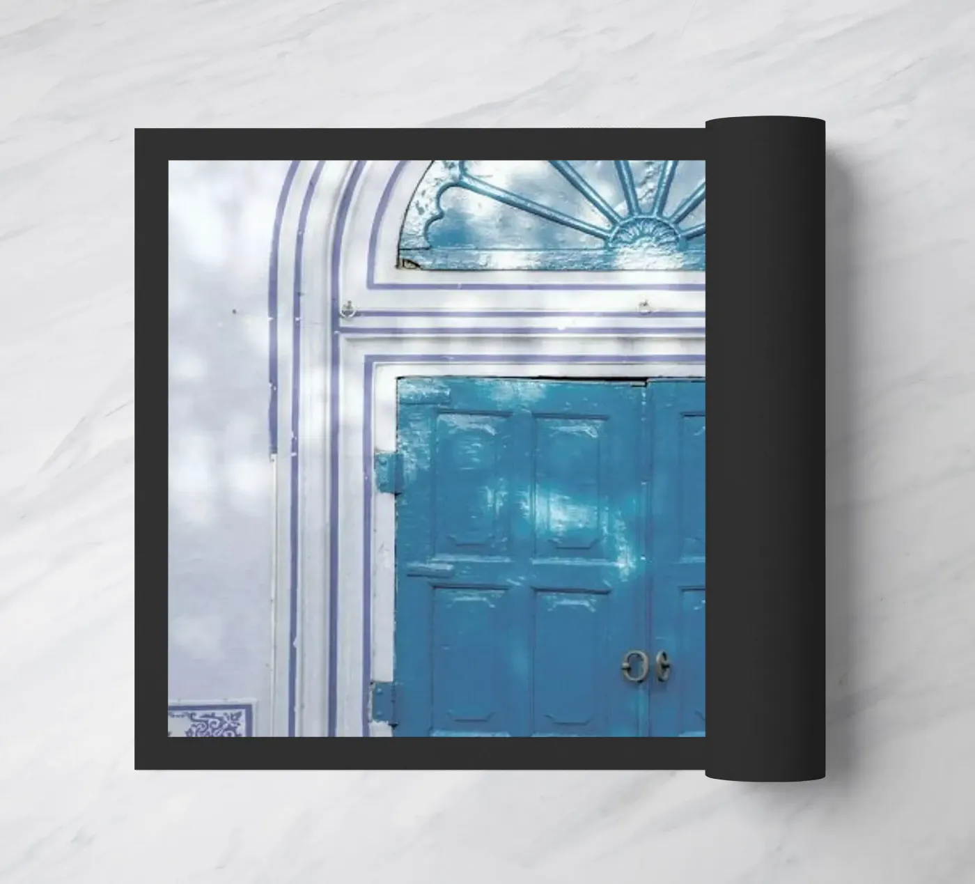 Blue Door deurmat van Shot By Clint