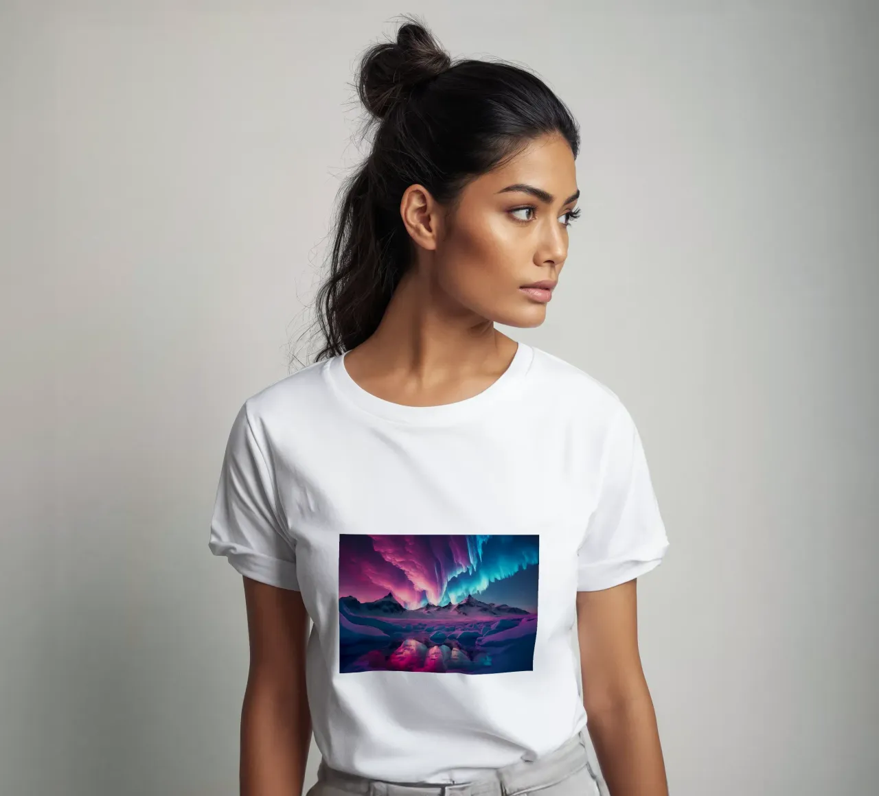 Purple Aurora Borealis t-shirt da Matthew Katz