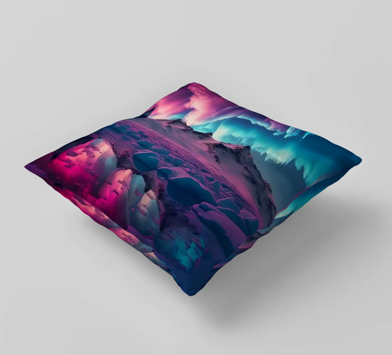 Purple Aurora Borealis cuscino da Matthew Katz