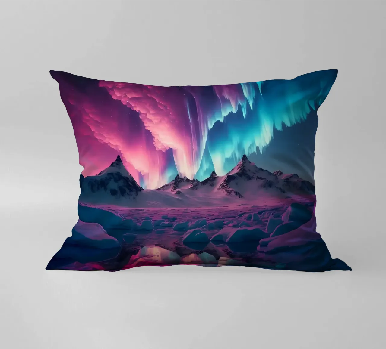 Purple Aurora Borealis cuscino da Matthew Katz