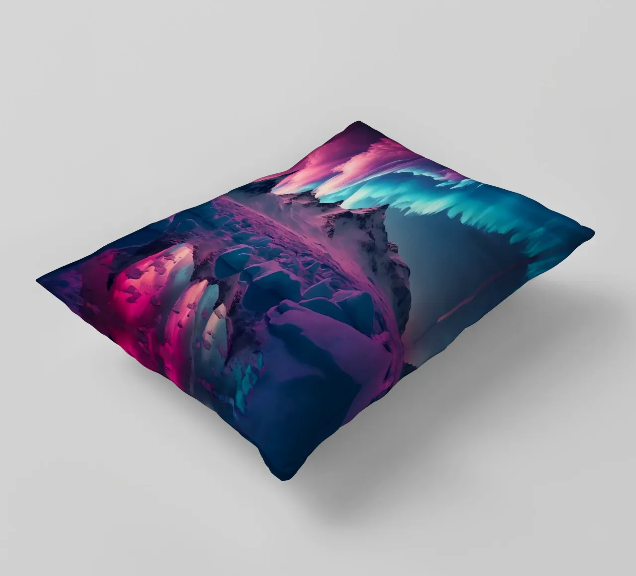 Purple Aurora Borealis cuscino da Matthew Katz