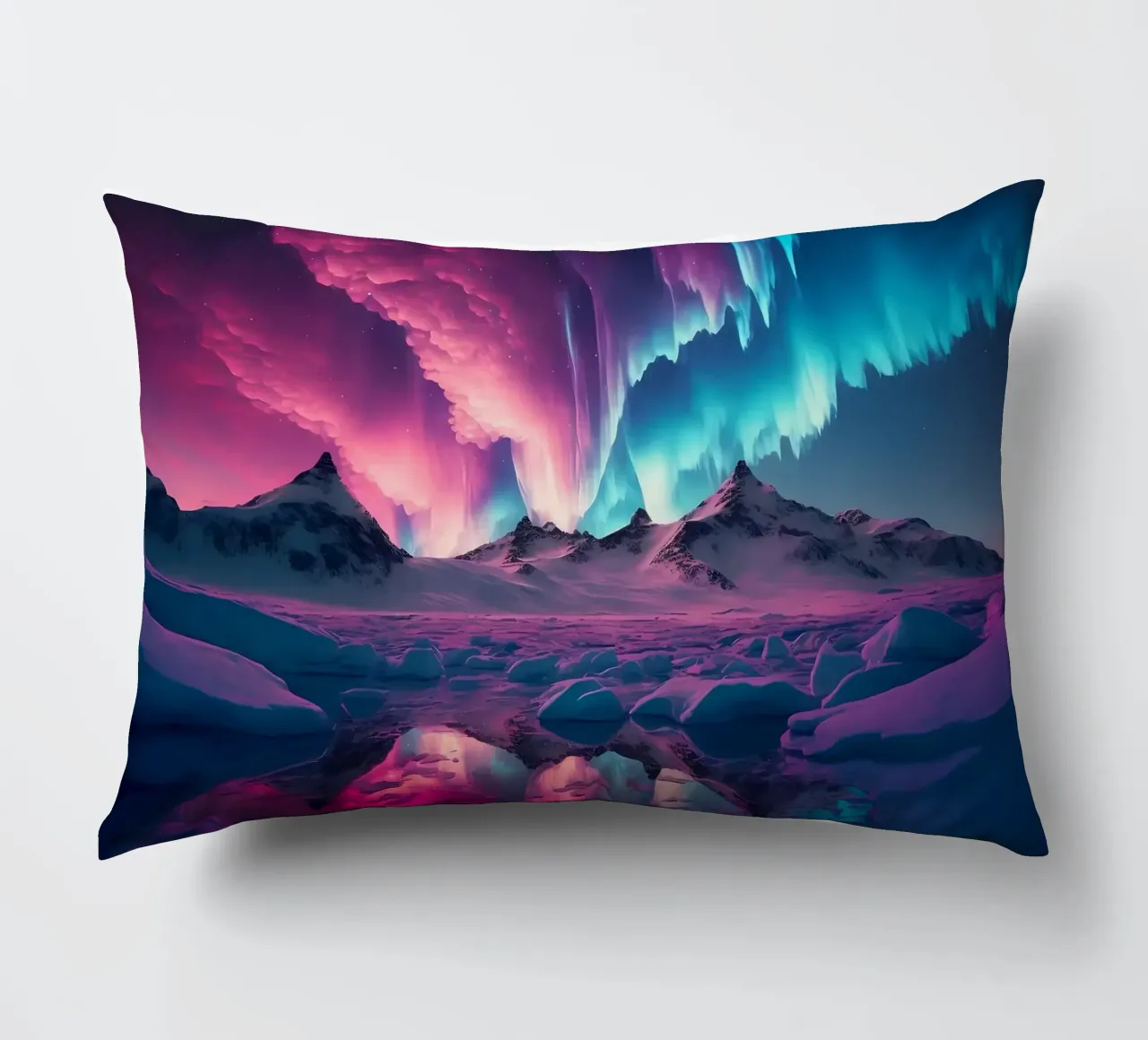 Purple Aurora Borealis cuscino da Matthew Katz