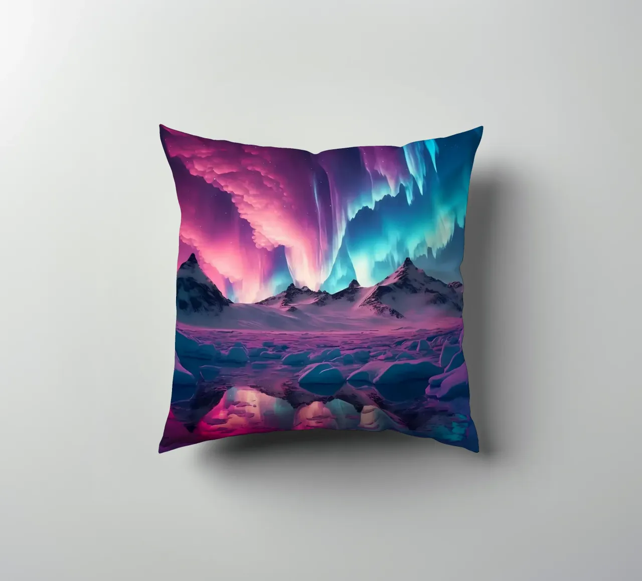 Purple Aurora Borealis cuscino da Matthew Katz