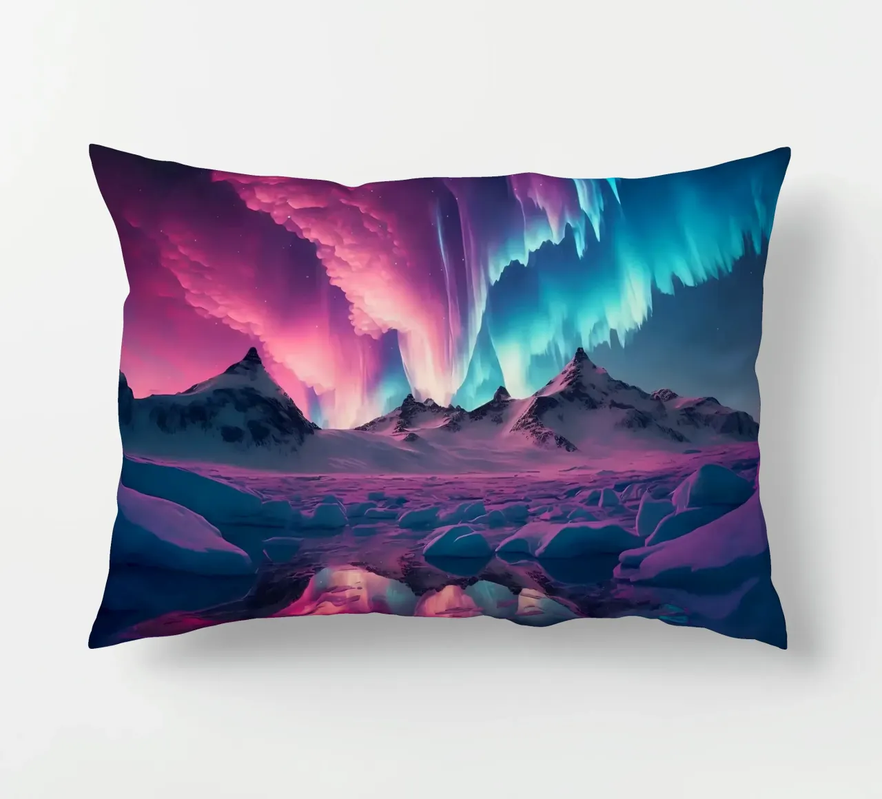 Purple Aurora Borealis cuscino da Matthew Katz