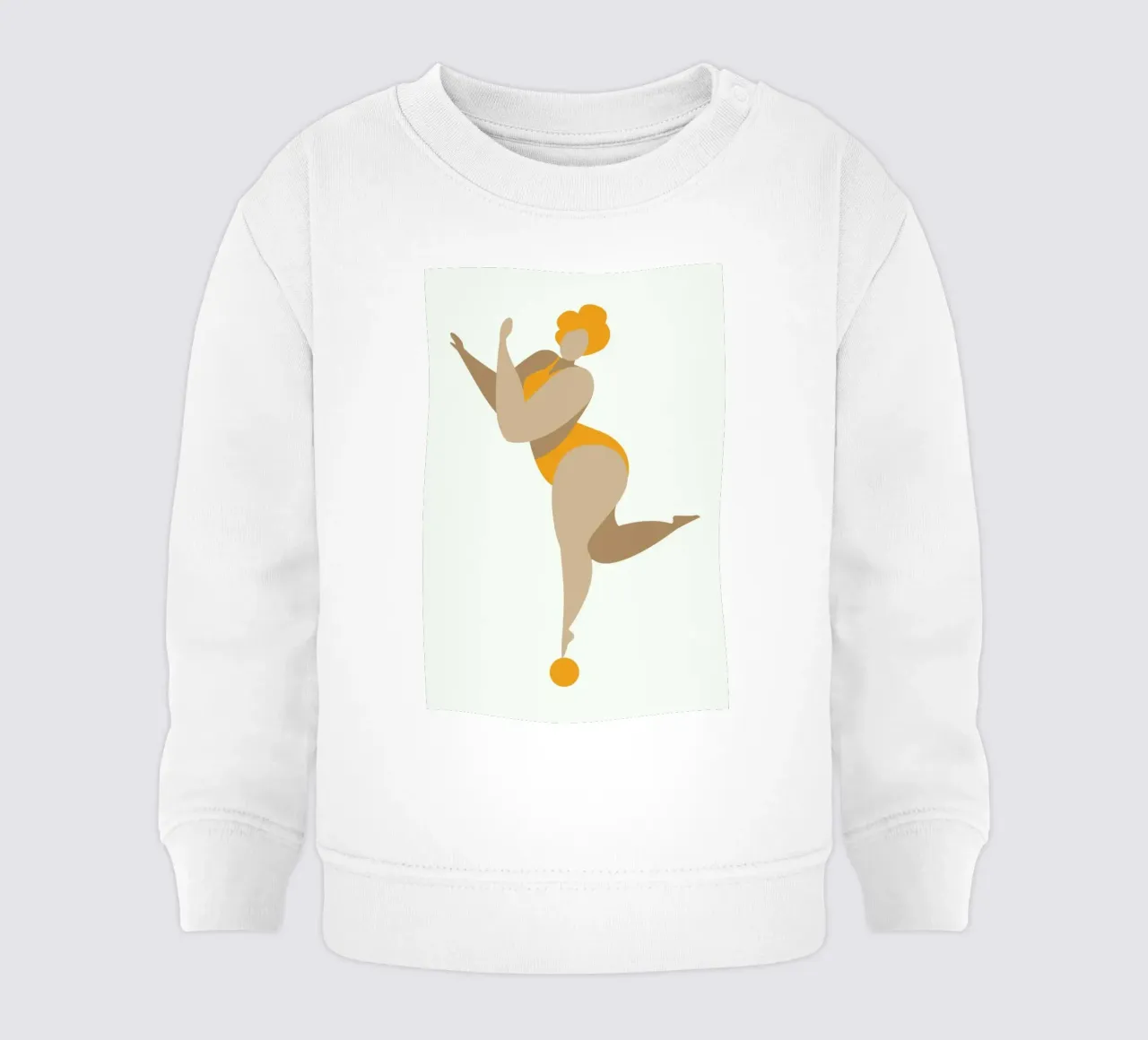 Dancing Queen Yellow felpa neonato da Kubistika