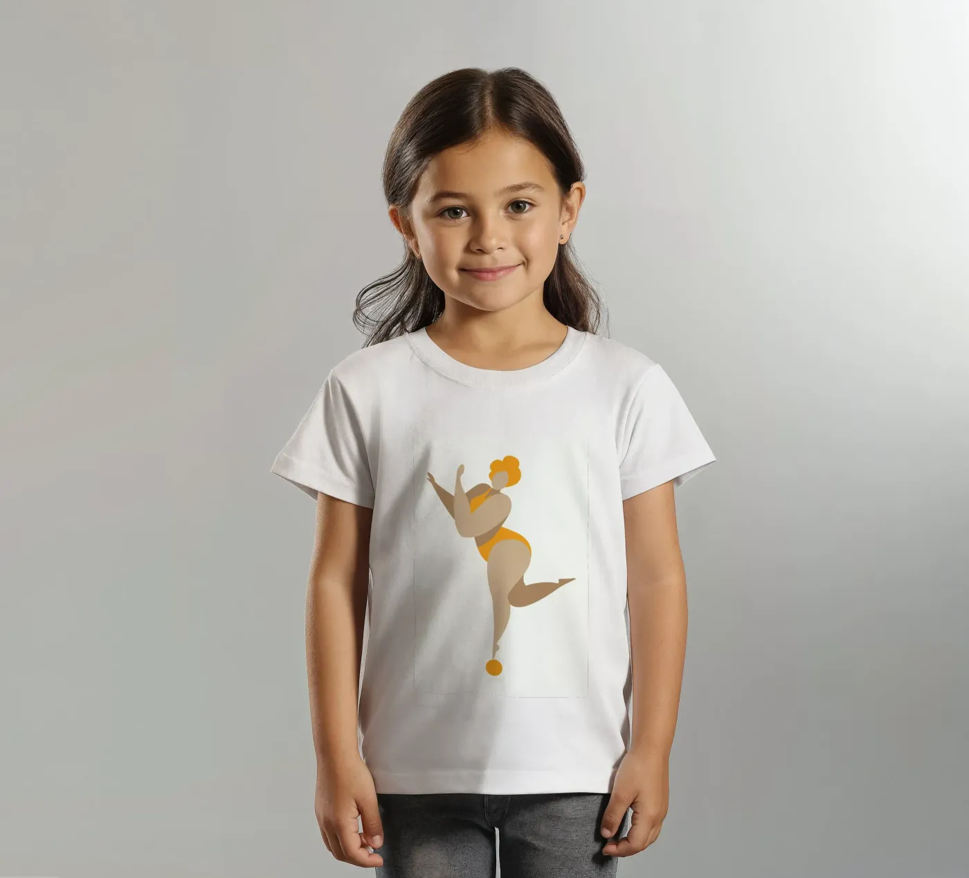 Dancing Queen Yellow t-shirt bambini da Kubistika