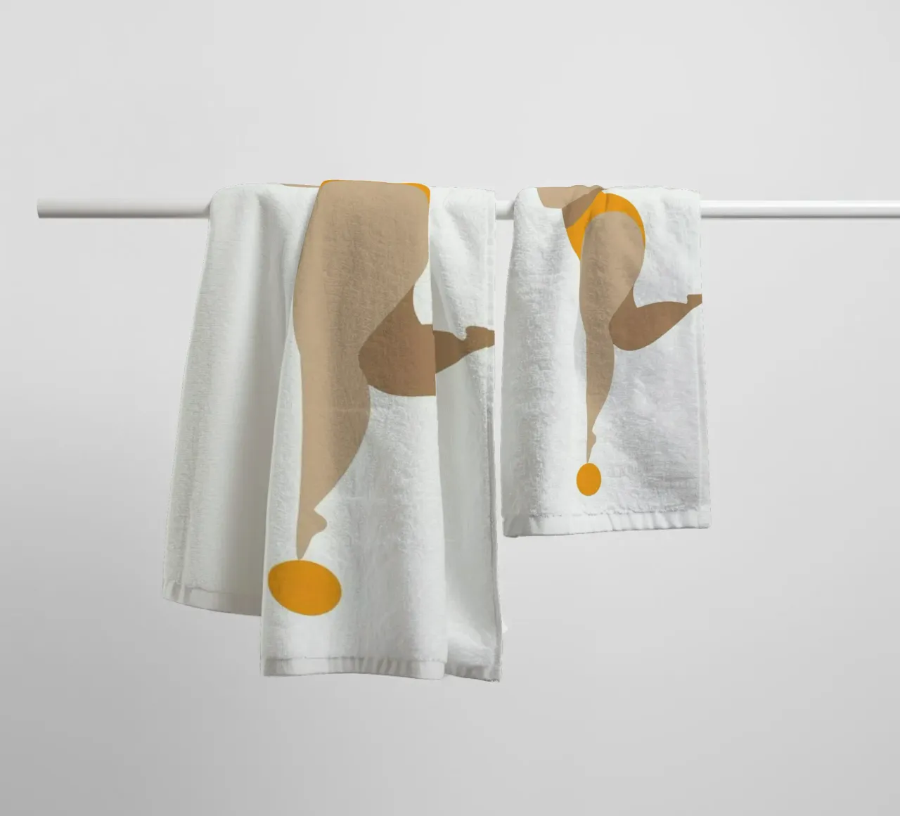 Dancing Queen Yellow badhanddoek van Kubistika