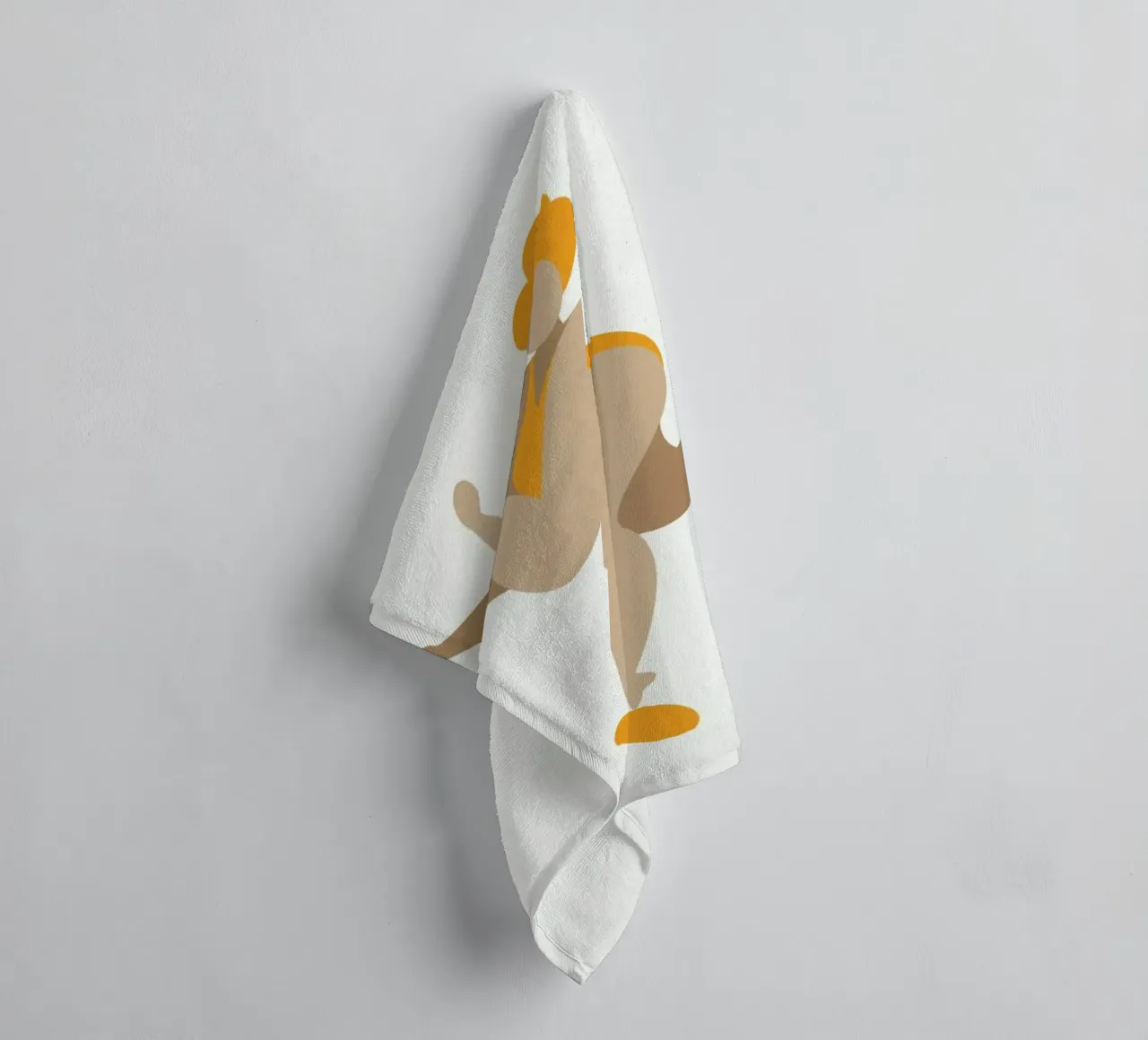 Dancing Queen Yellow badhanddoek van Kubistika