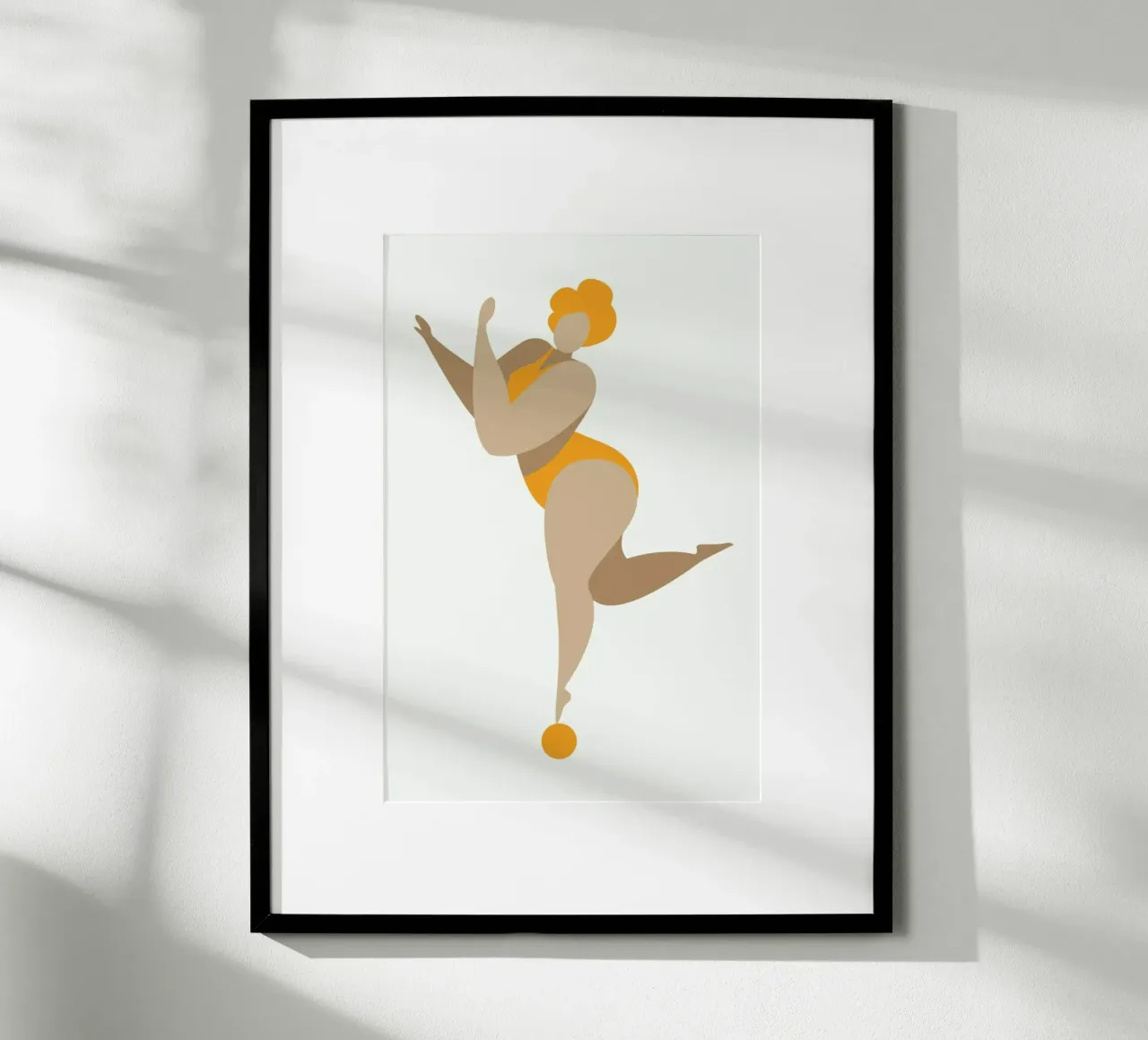 Dancing Queen Yellow poster da Kubistika