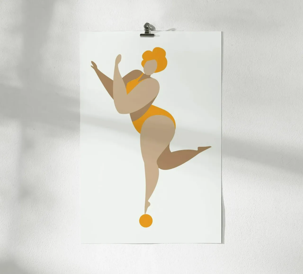 Dancing Queen Yellow poster da Kubistika