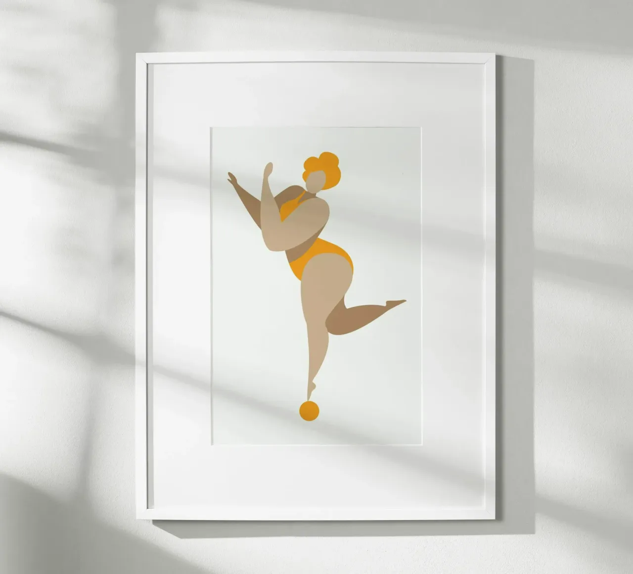 Dancing Queen Yellow poster da Kubistika