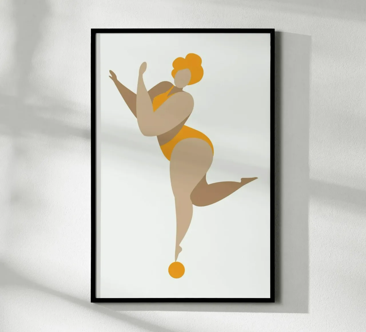 Dancing Queen Yellow poster da Kubistika